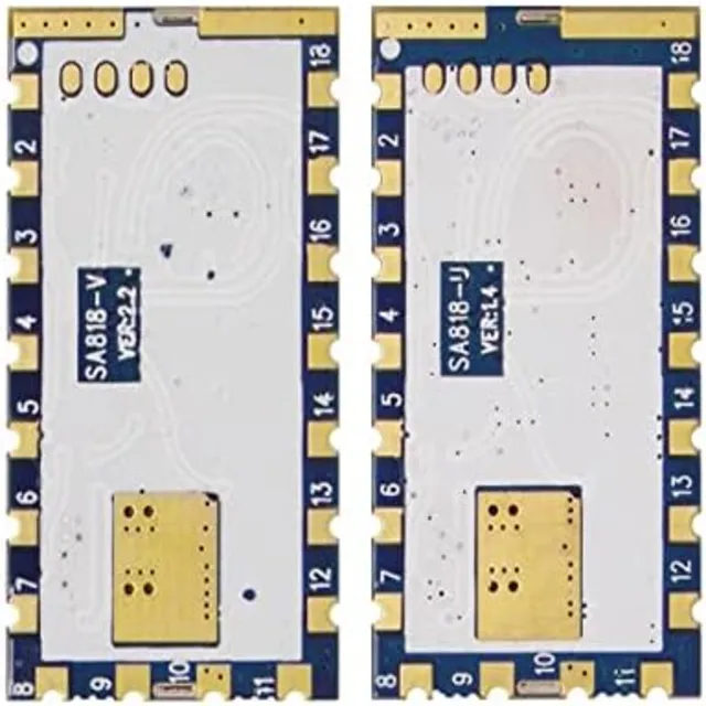 COOLTECH ELECTRONIC Walkie Talkie Module SA818 with UHF 400 480 MHz VHF 134 174 MHz Audio Module RDA1846S Chip (2 x UHF 400~480 MHz)